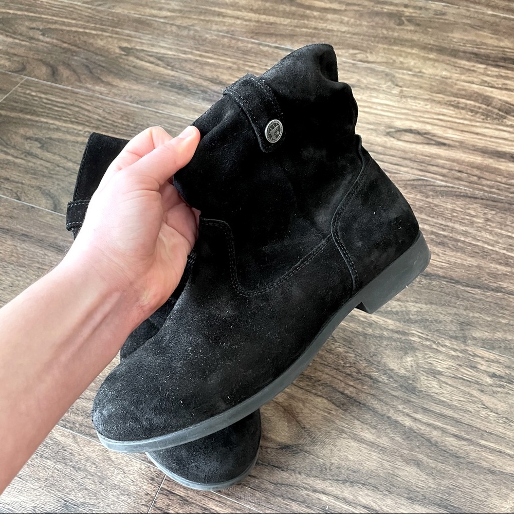 Suede Birkenstock Boots Black size 37 (7)